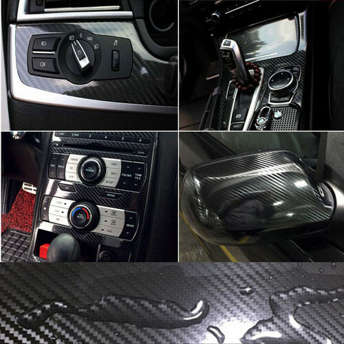 7D Waterproof Carbon Fiber Vinyl Car Wrap Sheet Roll Film Sticker Decal Paper