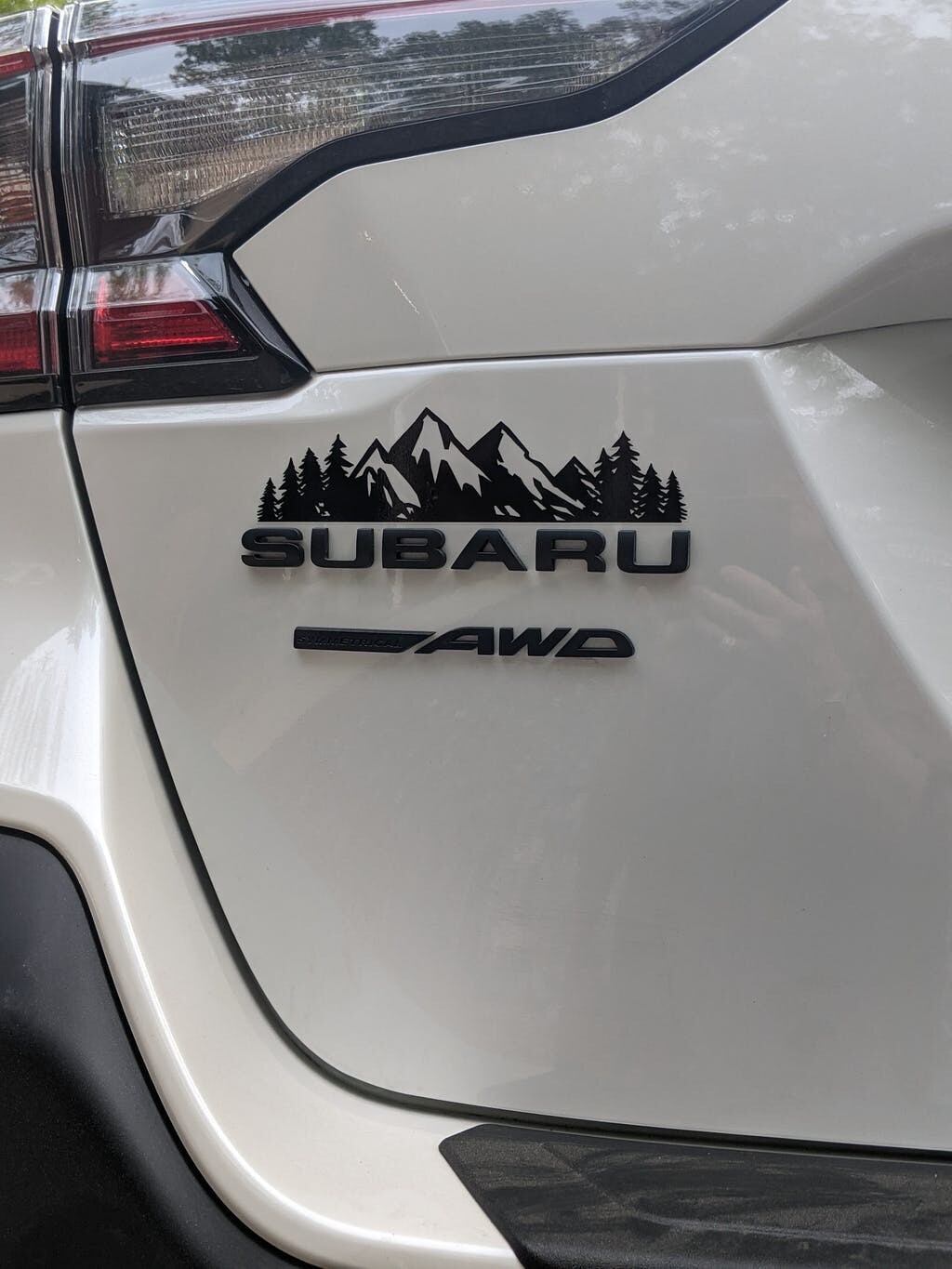 Vinyl Mountain Car Decal Trunk Bumper Sticker Badge or Emblem Vehicle Graphic