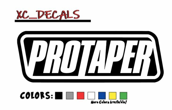 ProTaper (x2) PAIR Vinyl Decal Sticker Graphics Logo Motocross ATV Dirt Bike
