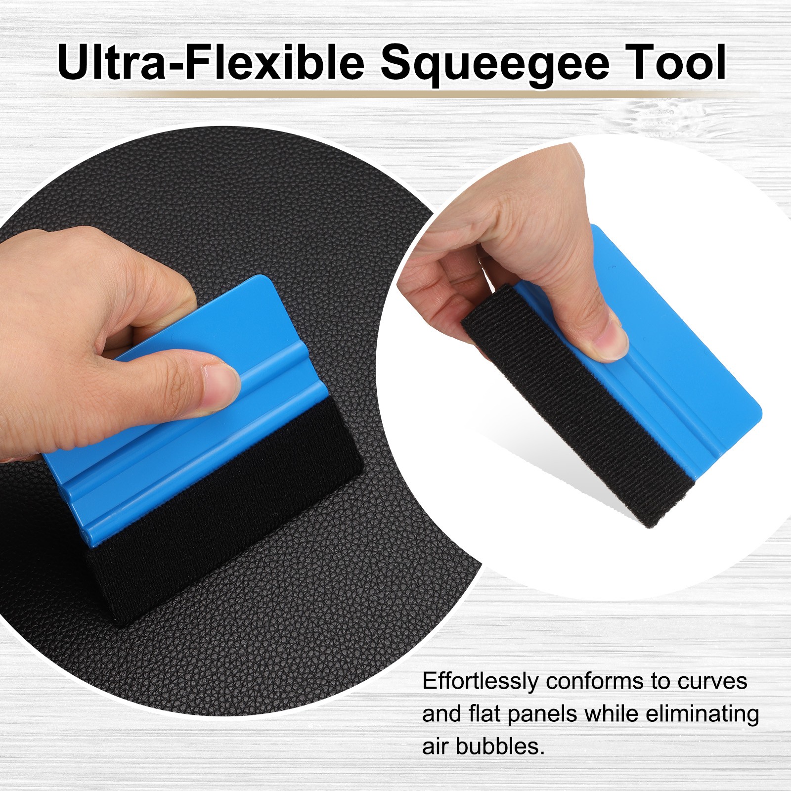 10pcs Car Vinyl Scraper 4 Inch Vinyl Squeegee for Car Window Tint, Yellow