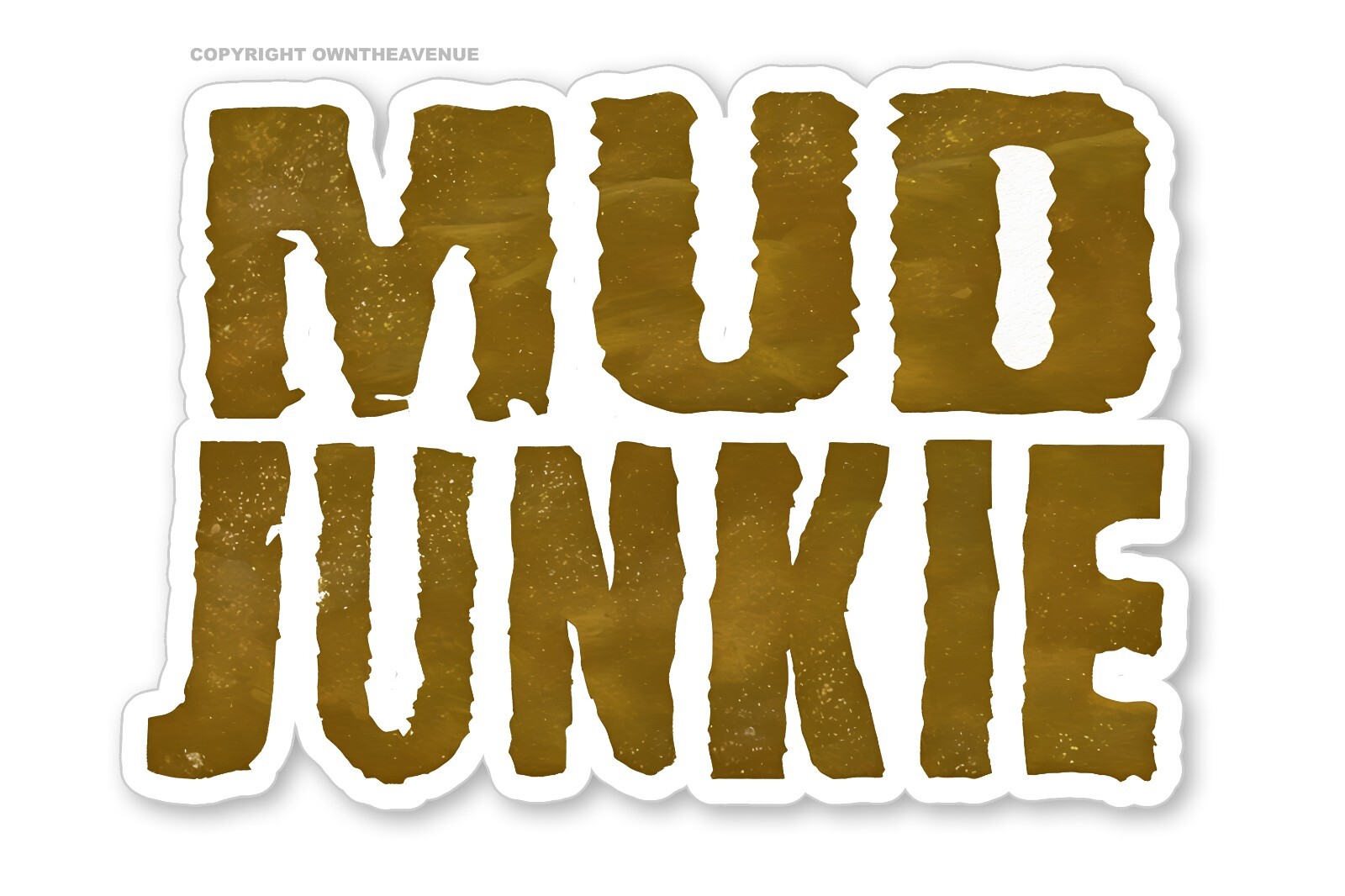 Mud Junkie Off Road 4×4 Lifted Truck Funny Vinyl Sticker 4.5″ Inches