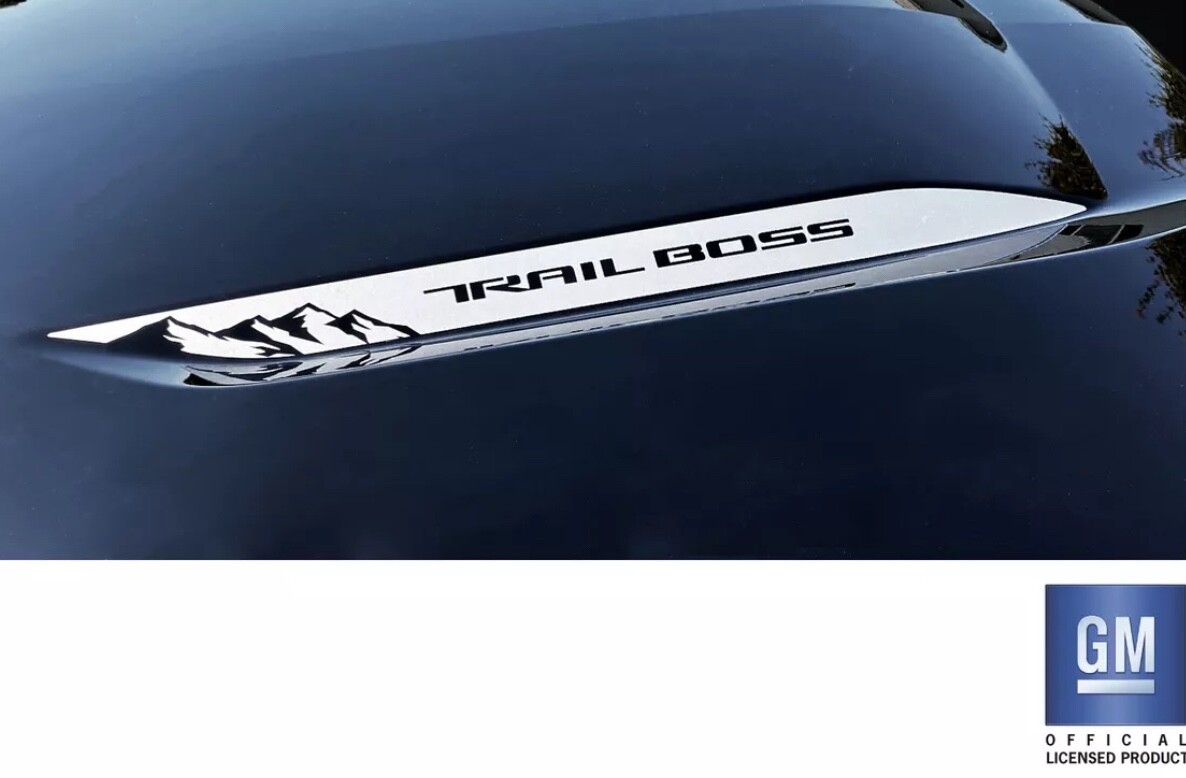 2019 20 21 22 23 24 25 Chevy Silverado 1500 Trail Boss Hood Decals Set of 2