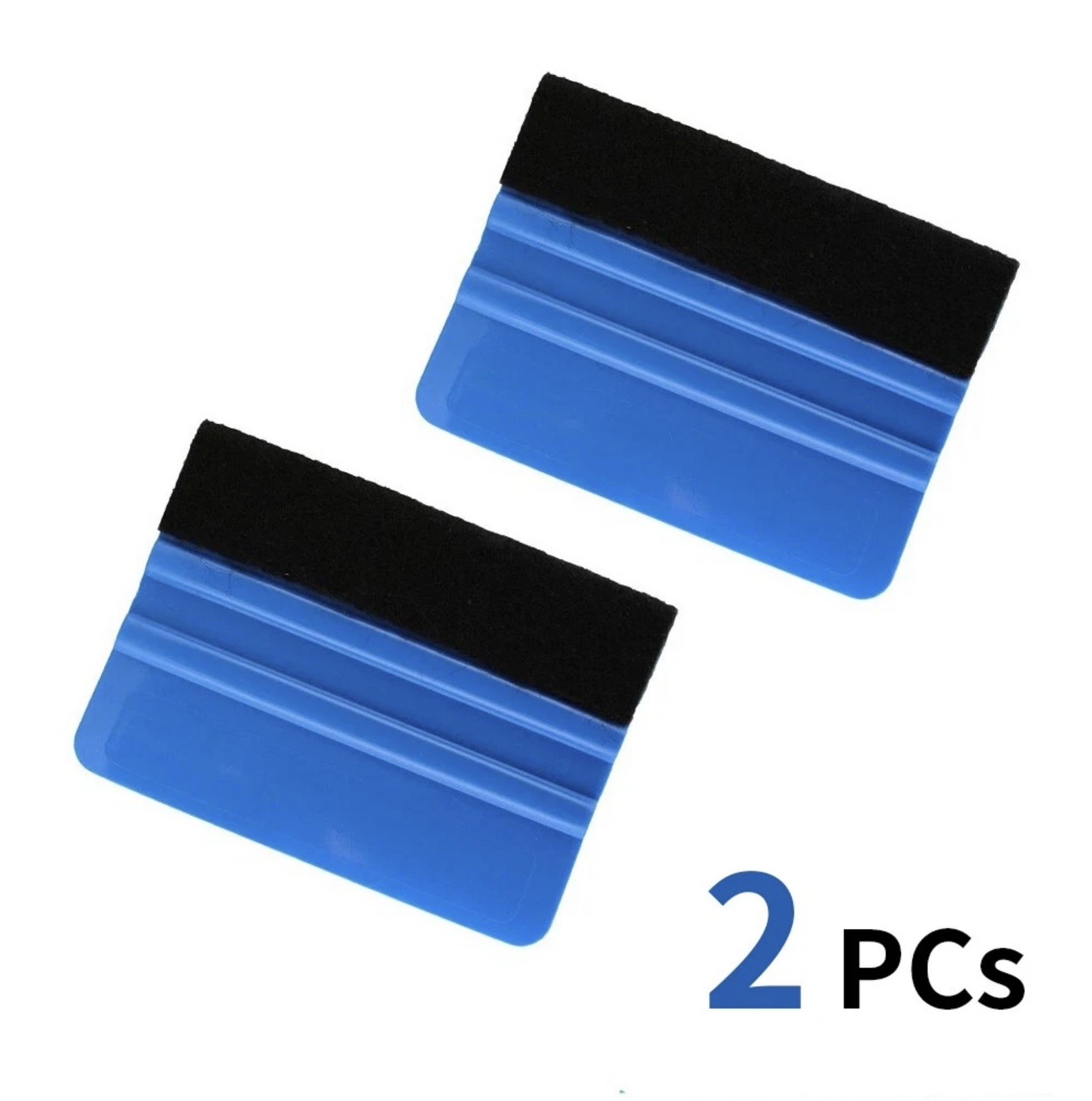 2-Pack 4″ Felt Edge Squeegee Application Tool For Car Vinyl Wrap Scraper Decal