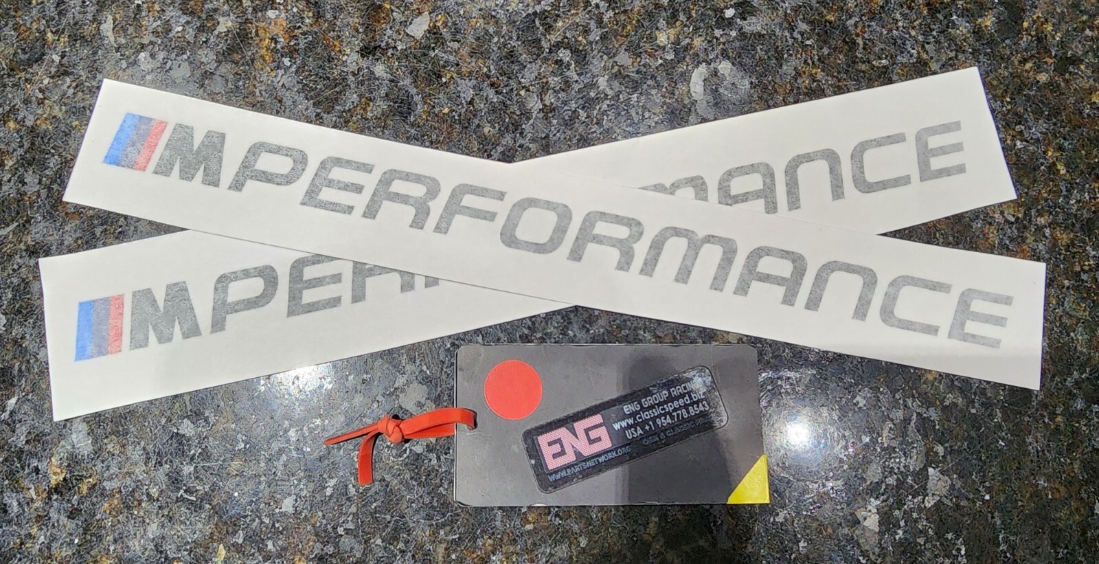 NEW 13″ LONG BMW M-PERFORMANCE EXTERIOR DECAL (33CM) X2 LEFT+RIGHT
