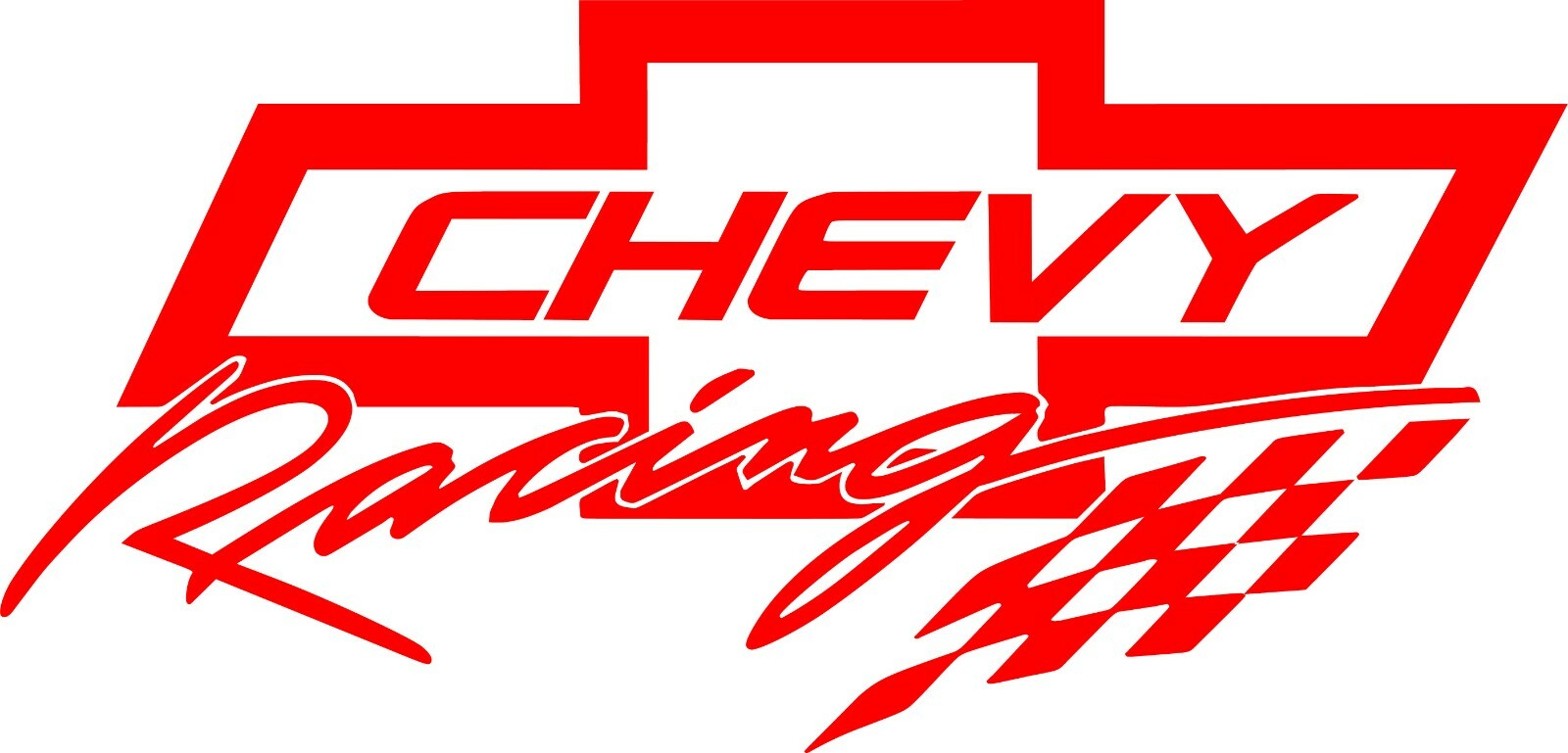 Chevy Racing Decal 6″in x 3″in -In your choice of color