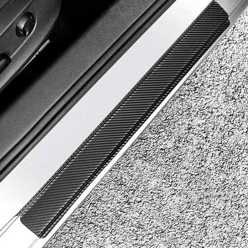 5CM * 3M Sill Scuff Cover Car Door Carbon Fiber Sticker Body Anti Scratch Strip