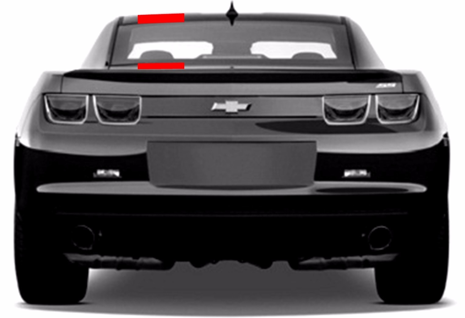 NEW Chevy CAMARO Single 8″ Rally Car RACING STRIPES Gloss Red vinyl Decal