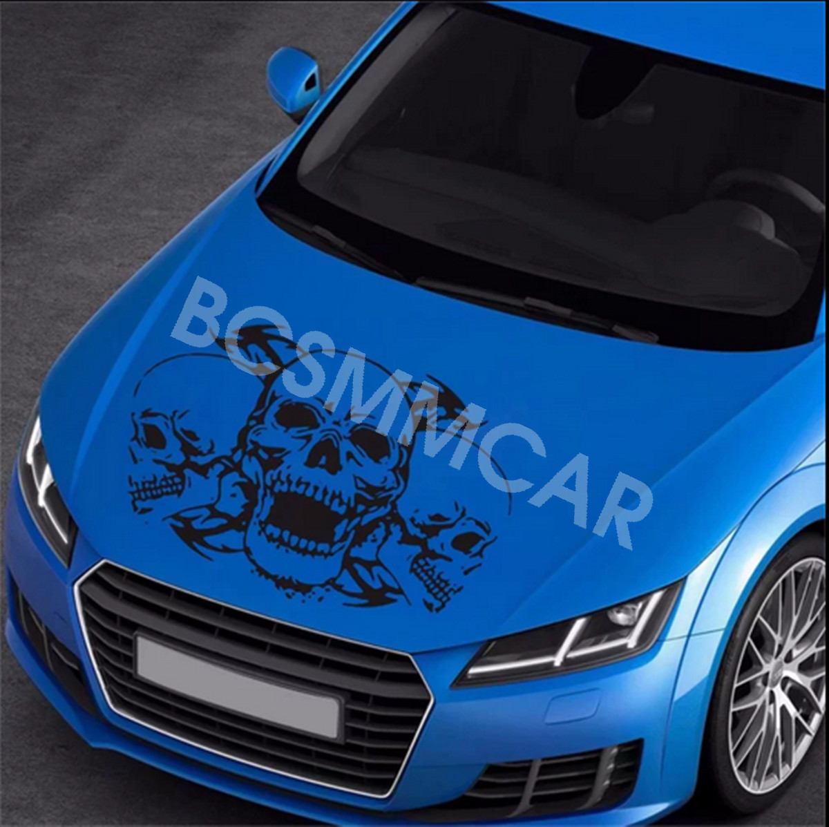 Skull Stickers Vinyl Decals For Car Hood Body Interesting Decorative Accessories