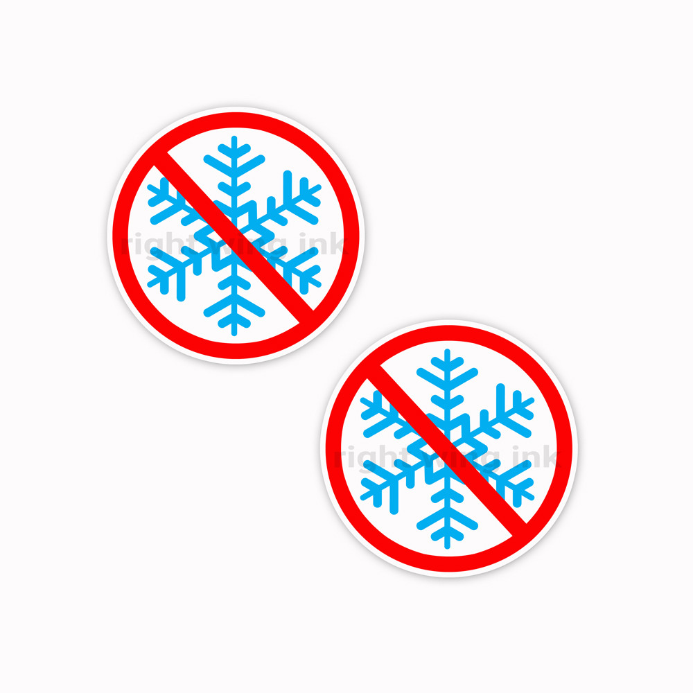 NO SNOWFLAKES Trump GOP MAGA Republican 2 bumper stickers decals 3″ 4″ 5″ 6″