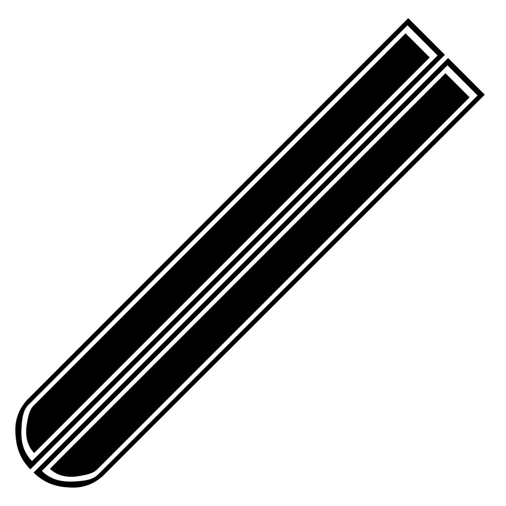 Car Hood Sticker Racing Side Body Stripe Vinyl Black Exterior Decoration 2pcs
