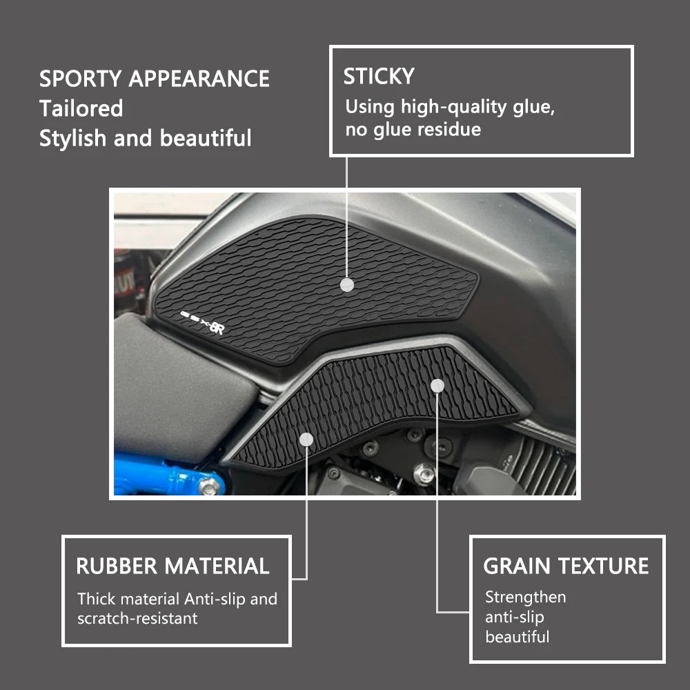 For Suzuki GSX-8R 2023 24 Fuel tank sticker Pad Anti Slip Sticker Gas Knee Grip