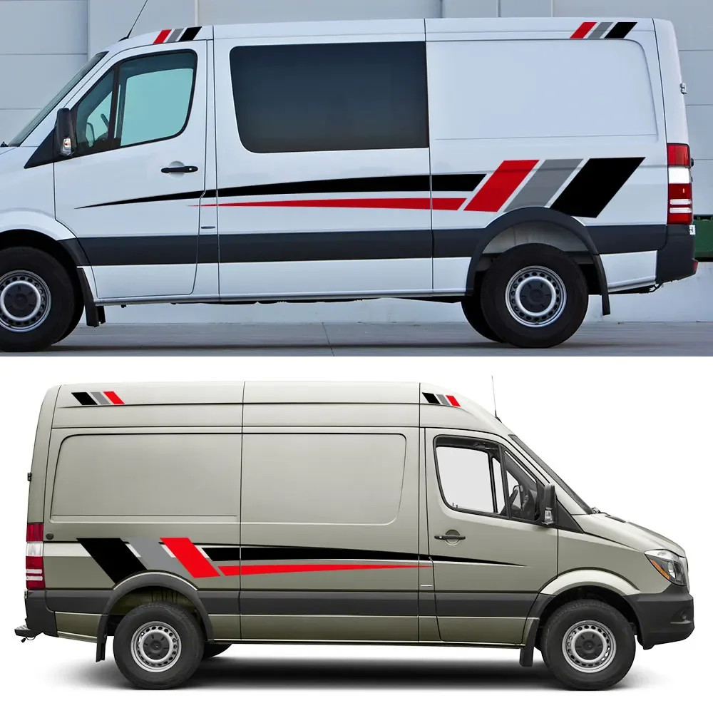 Body Side Stickers Graphics Stripes Universal for Van Motorhome RV Camper Cargo
