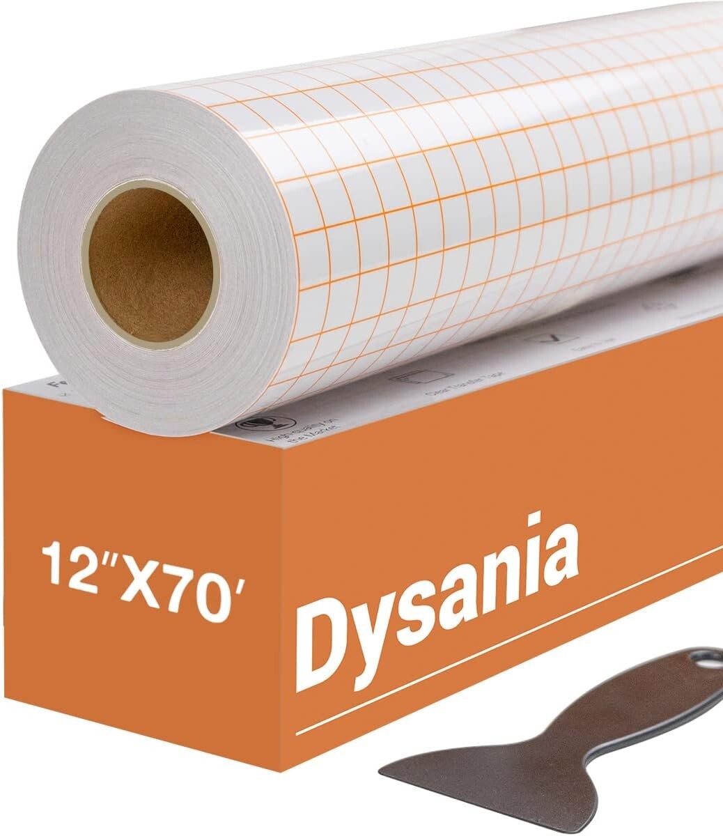 Cinta de transferencia para vinilo 30,5 cm x 21,3 m con cuadrícula de alineaci