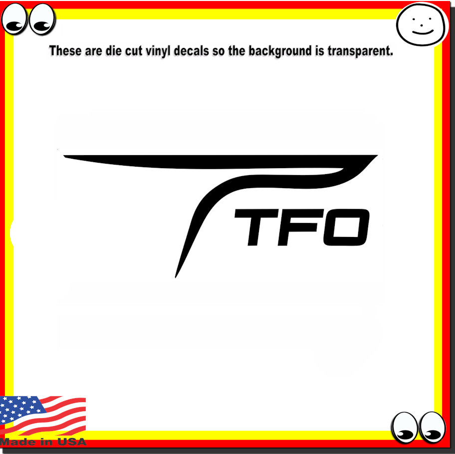 TFO Vinyl Cut Sticker Decal Fly Fishing Temple Fork Outfitters