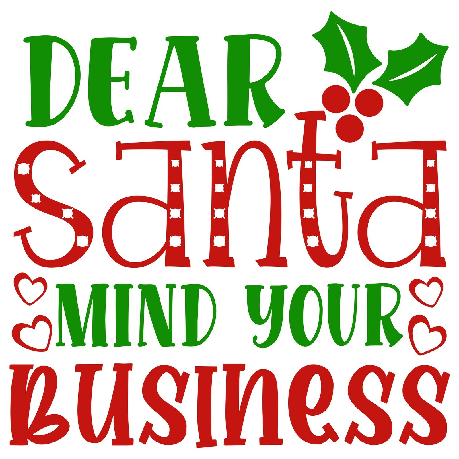 4” Dear Santa Sticker Funny I Been Nice Enough Christmas Holiday DIY Craft Idea