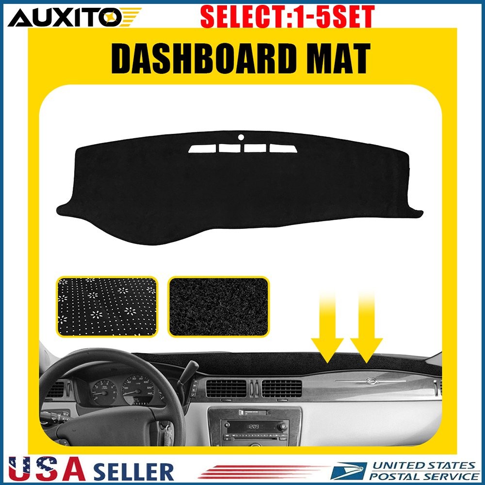 For 2006-13 Chevrolet Impala Dash Mat Dashboard Cover Pad Anti-Glare Black 1-5X