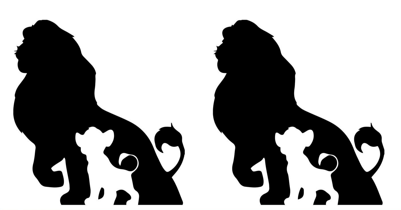 Lion Family Black Vinyl Decal Graphic Car Truck Windows laptop notebook vehicle