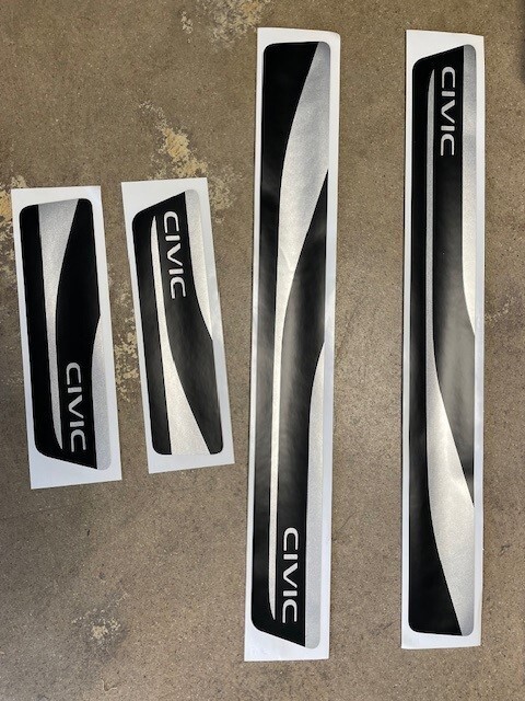 (1) Genuine Honda Civic 22-26 Door Sill Film 08P04-T20-100 same as dealer