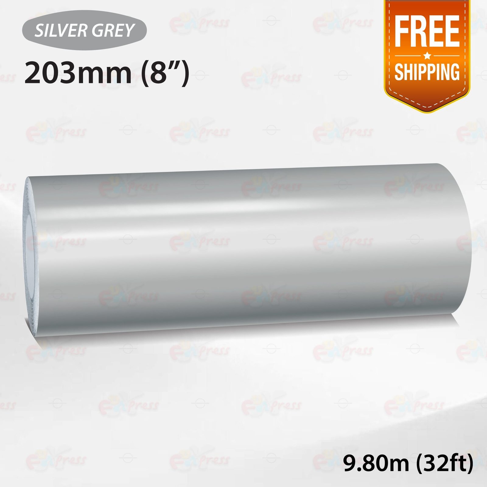 SILVER GRAY 8″ 203mm PIN STRIPE Car Model Streamline TAPE Decal Vinyl Sticker