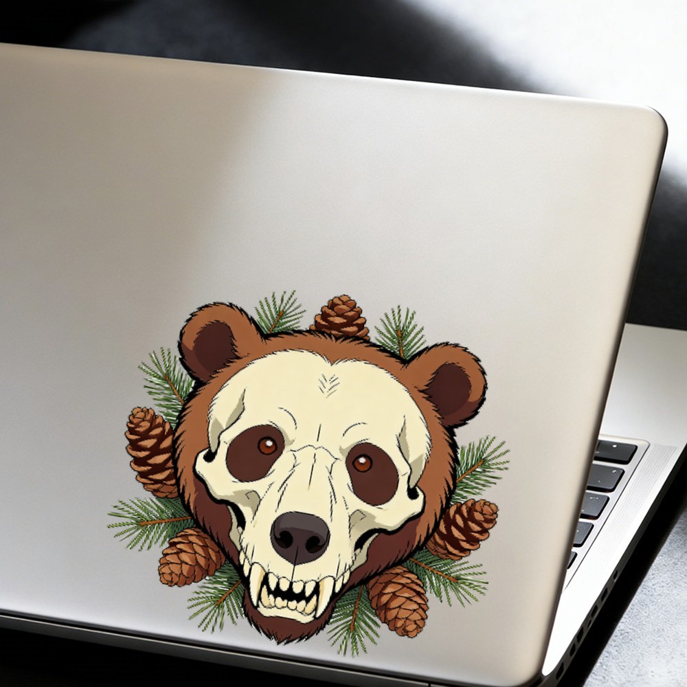 Animal Skull Stickers Vinyl Waterproof Customizable for Window Laptop Motorcycle