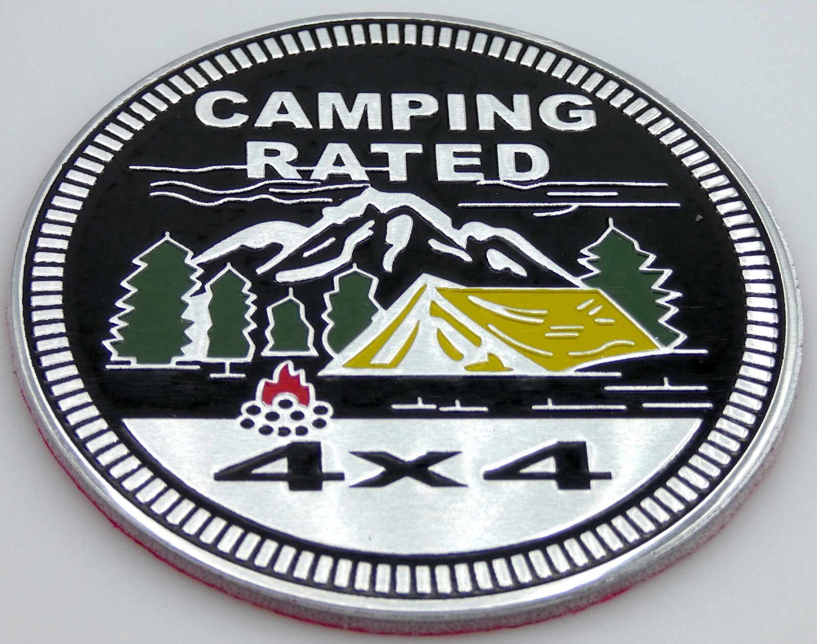 1pc Camping Rated Sticker Decal Emblem 4×4 Badge Auto Truck Fender 6cm 2.36″