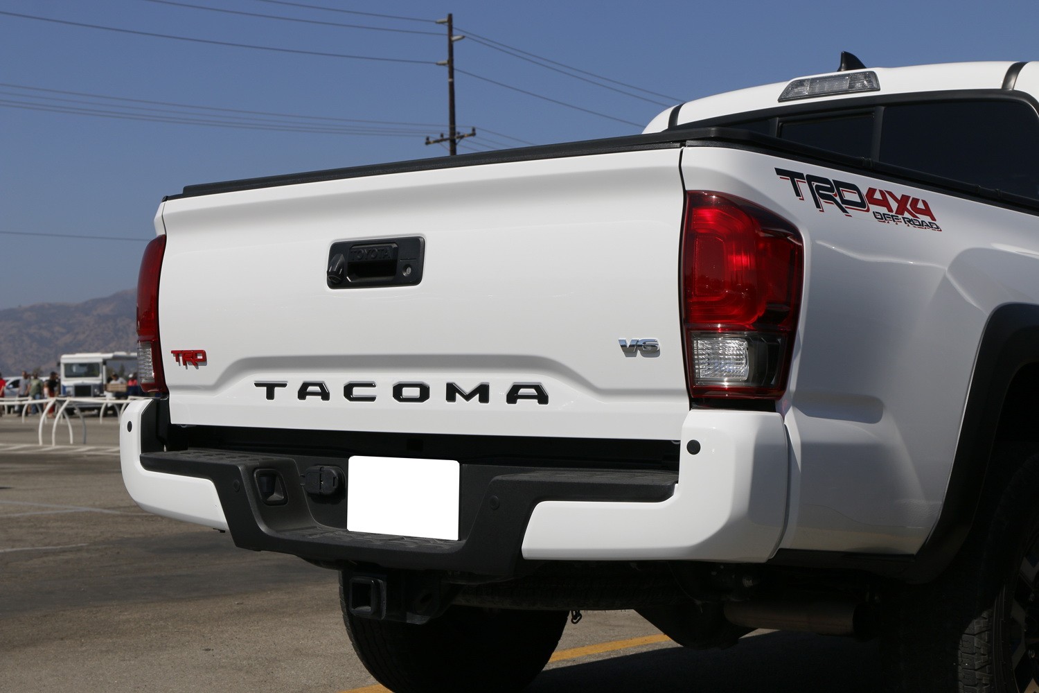 Matte Black Finish 3D Raised Tailgate Letter Pieces For 2016-23 Toyota Tacoma