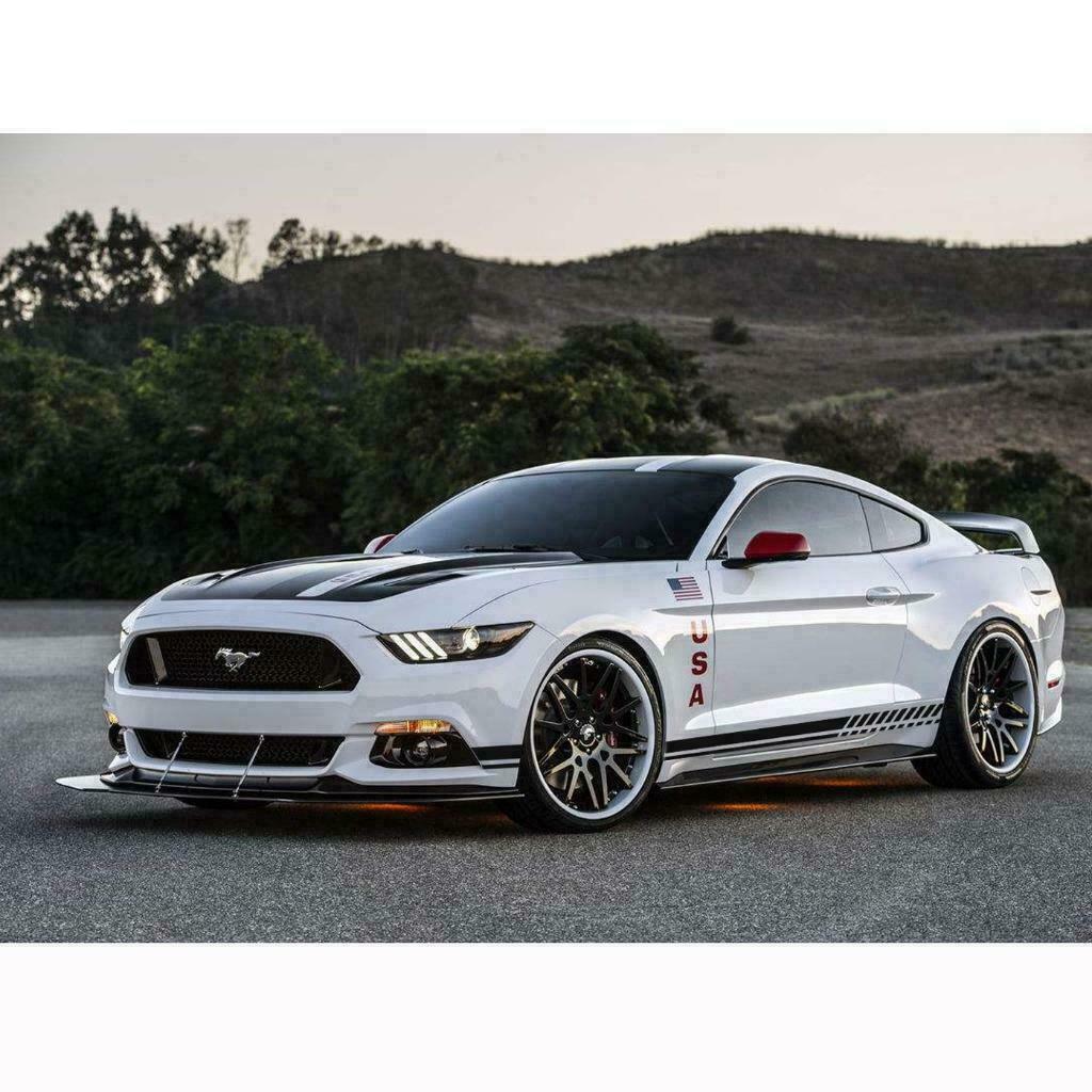 2x Black Sport Racing Stripe Graphic Sticker Car Body Side Door Vinyl Decal Trim