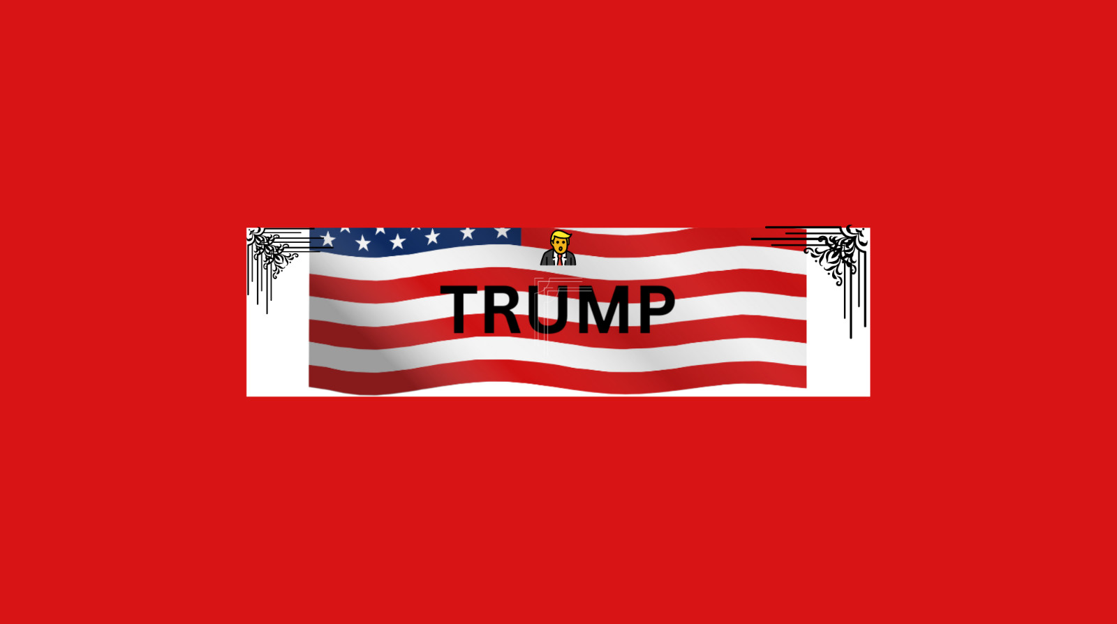 Donald Trump Make America Great Again Bumper Sticker Decal Car Truck Window Flag