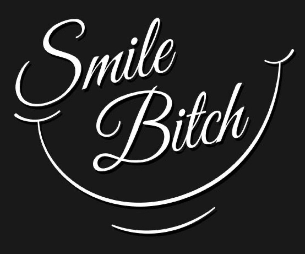 Smile B White Vinyl Decal Sticker