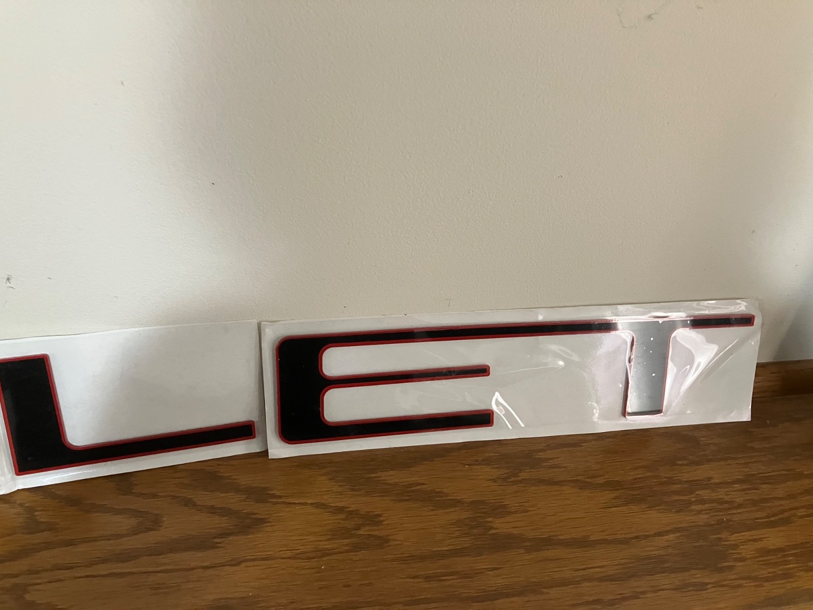 Chevrolet vinyl letters for truck tailgate, 49″ long X 2 1/4″ tall