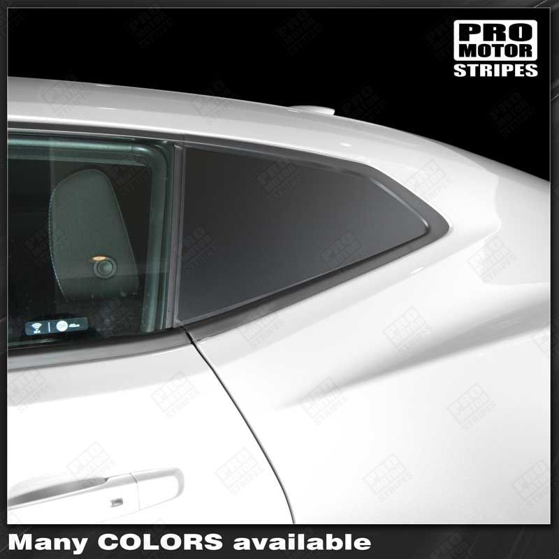 Chevrolet Camaro 2016-2023 Side Rear Window Blackout Accent Decal (Choose Color)