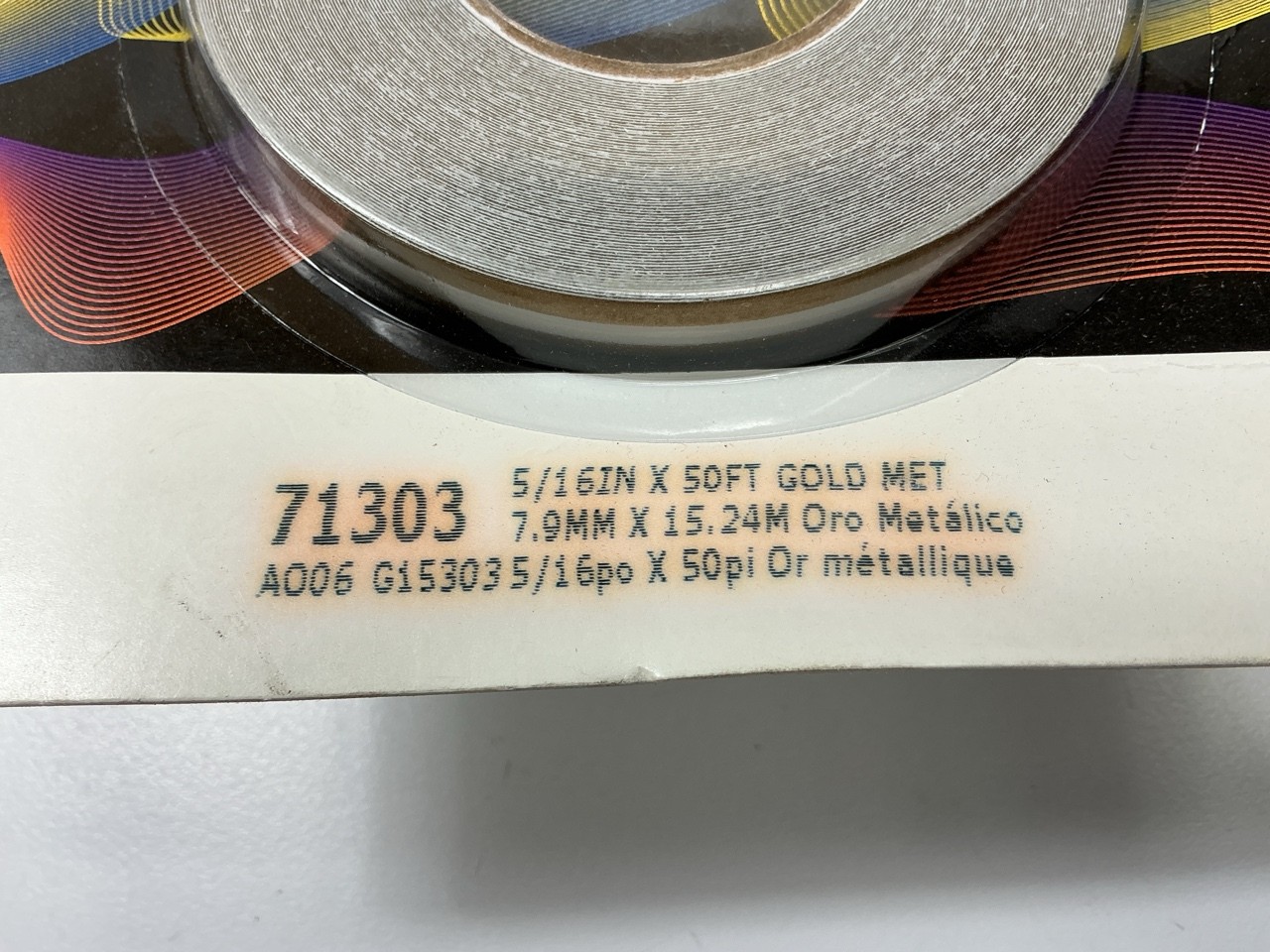 3M 71303 Pinstripe Striping Tape – 5/16″ X 50 FEET Gold Metallic