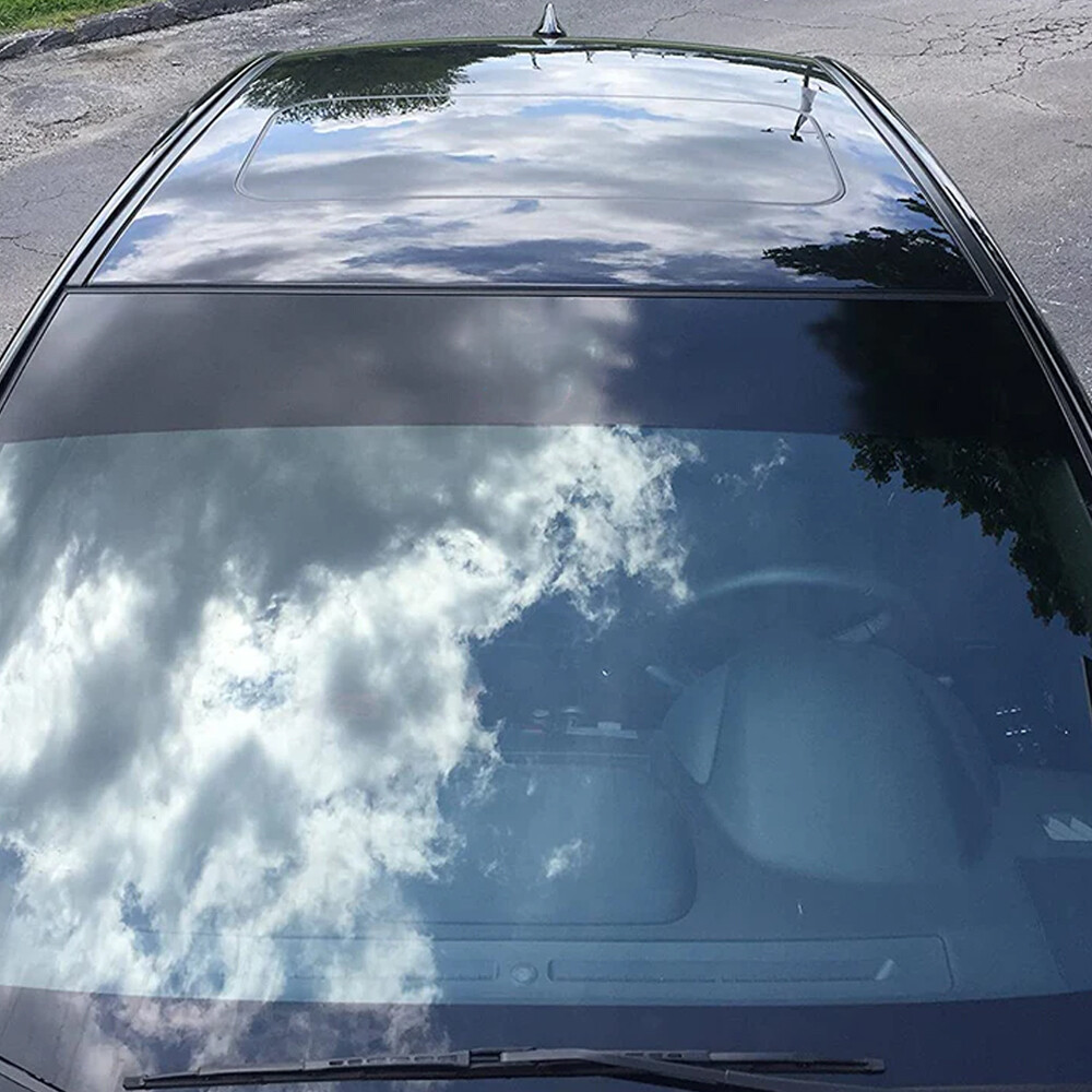 Universal Windshield Banner Matte Black Vinyl Decal Sun Strip 60″x8‘’/10″/12‘’