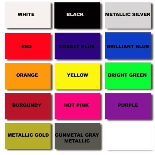 Windshield Banner Decal Sticker Your Custom Text 36″ or 41″ Universal Fit F9