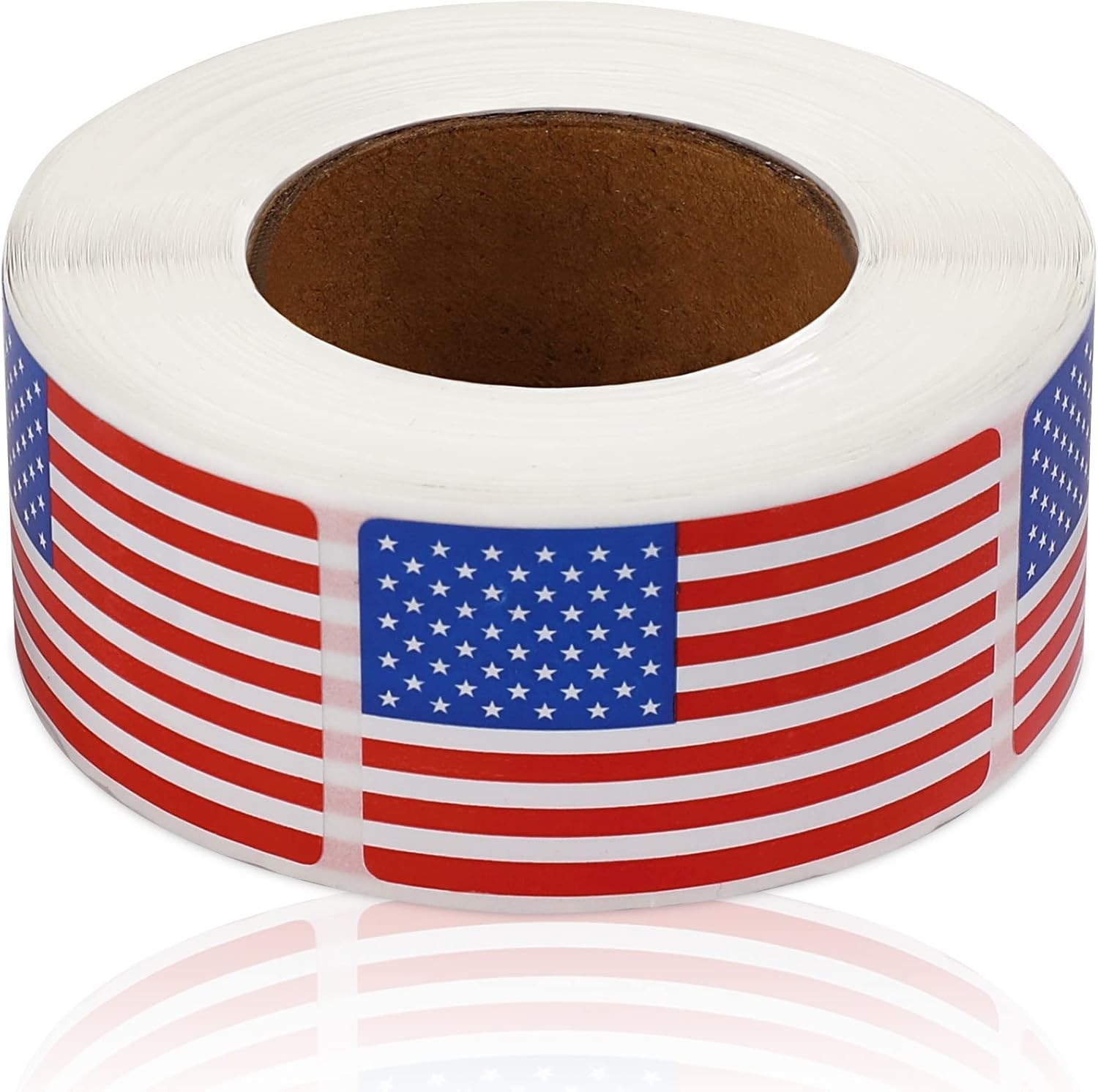 2×1.22 Inch Patriotic American Flag Stickers – Ideal for Decorations & Events