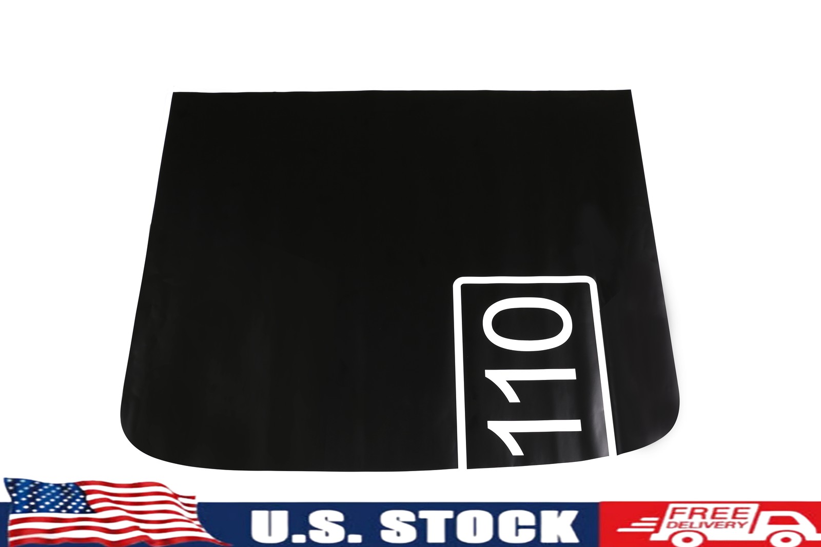 Black Front Engine Hood Sticker Decal Trim For Land Rover Defender 110 2020-2023