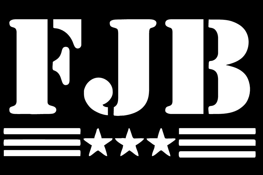 FJB,6in.x3in.white,decals stickers vinyl art,window decal