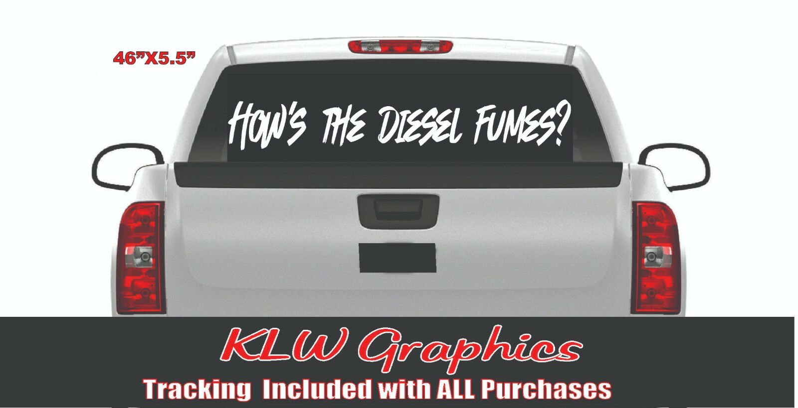 Diesel Truck Fumes Dirtymax Duramax Powerstroke 1500 2500 sticker Decal 7.3 6.6