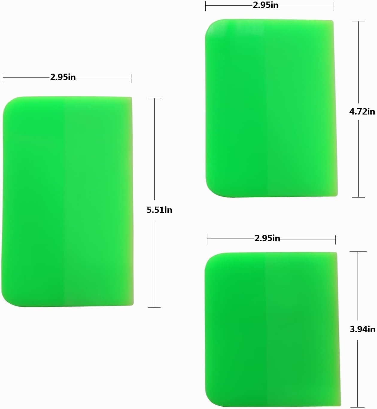 Versatile Green Squeegee – 5.51″ for Vinyl Film Installation & Cleaning