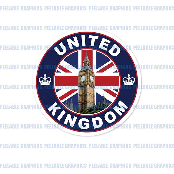 United Kingdom UK Vinyl Decal Sticker Travel Country Souvenir Flag A