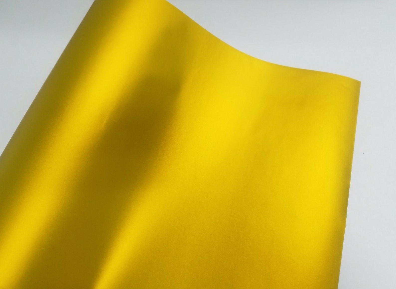 1FT x 5FT Satin Chrome Anodized Gold Yellow Vinyl Car Wrap Film Sticker Decal