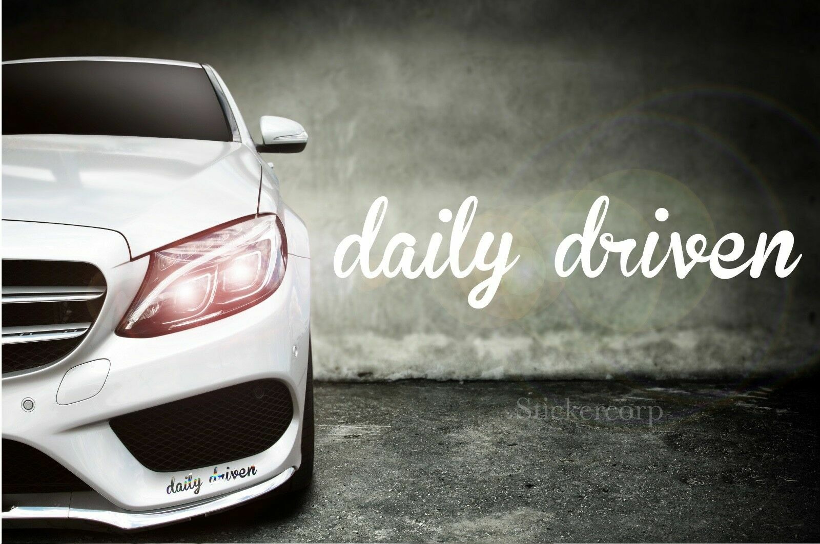 STICKERCORP – DAILY DRIVEN – CAR WINDOW DECAL VINYL STICKER