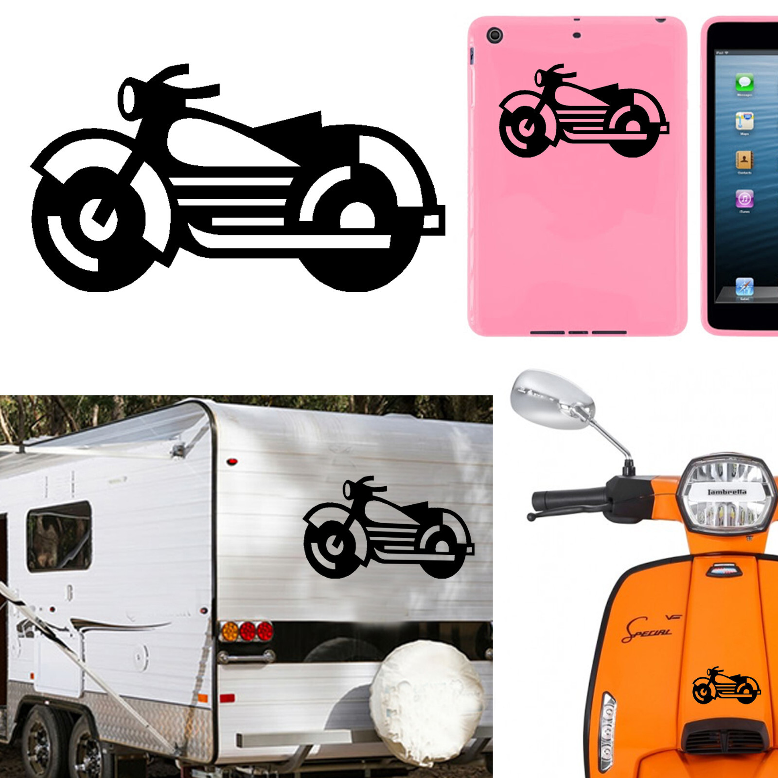 Motorcycle, Sticker Vinyl Version v1