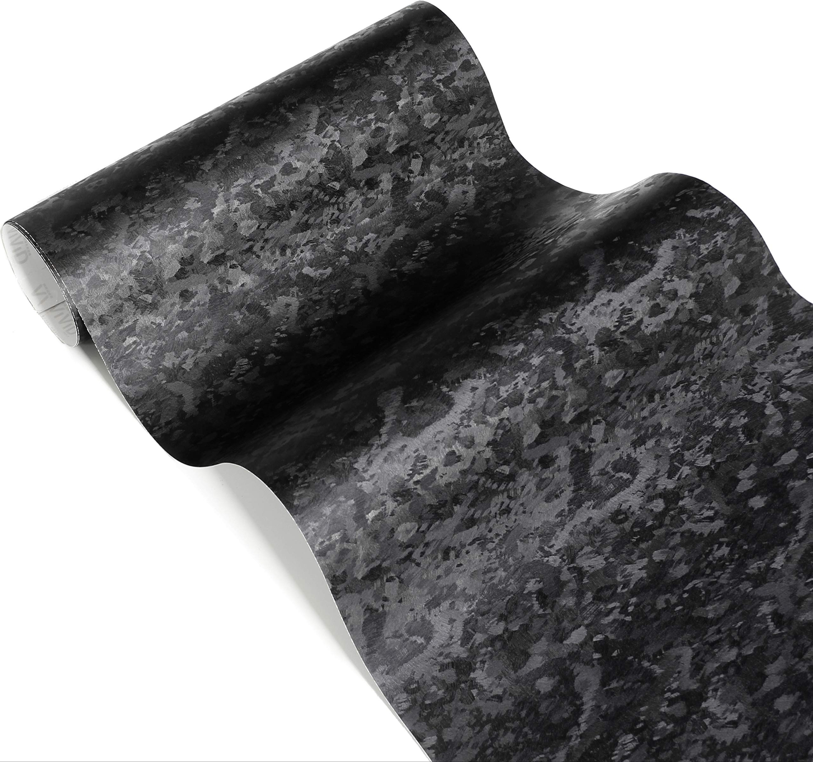 VVivid 2022 VVivid+ Black Forged Carbon Vinyl Car Wrap Film | V485
