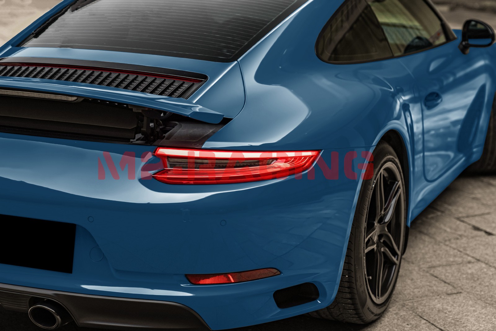 ESSMO PET Super Gloss Azure Blue Car Vehicle Vinyl Wrap Decal Sheet Like Paint
