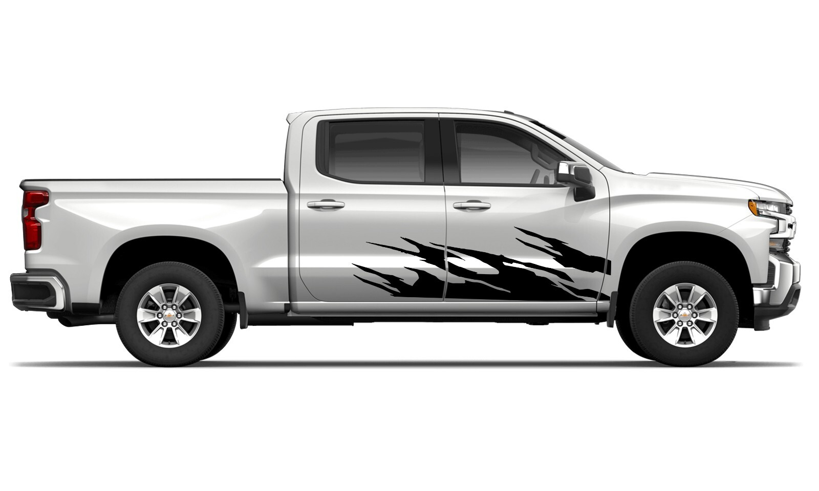 Door flames graphics stickers decal compatible with Chevrolet Silverado