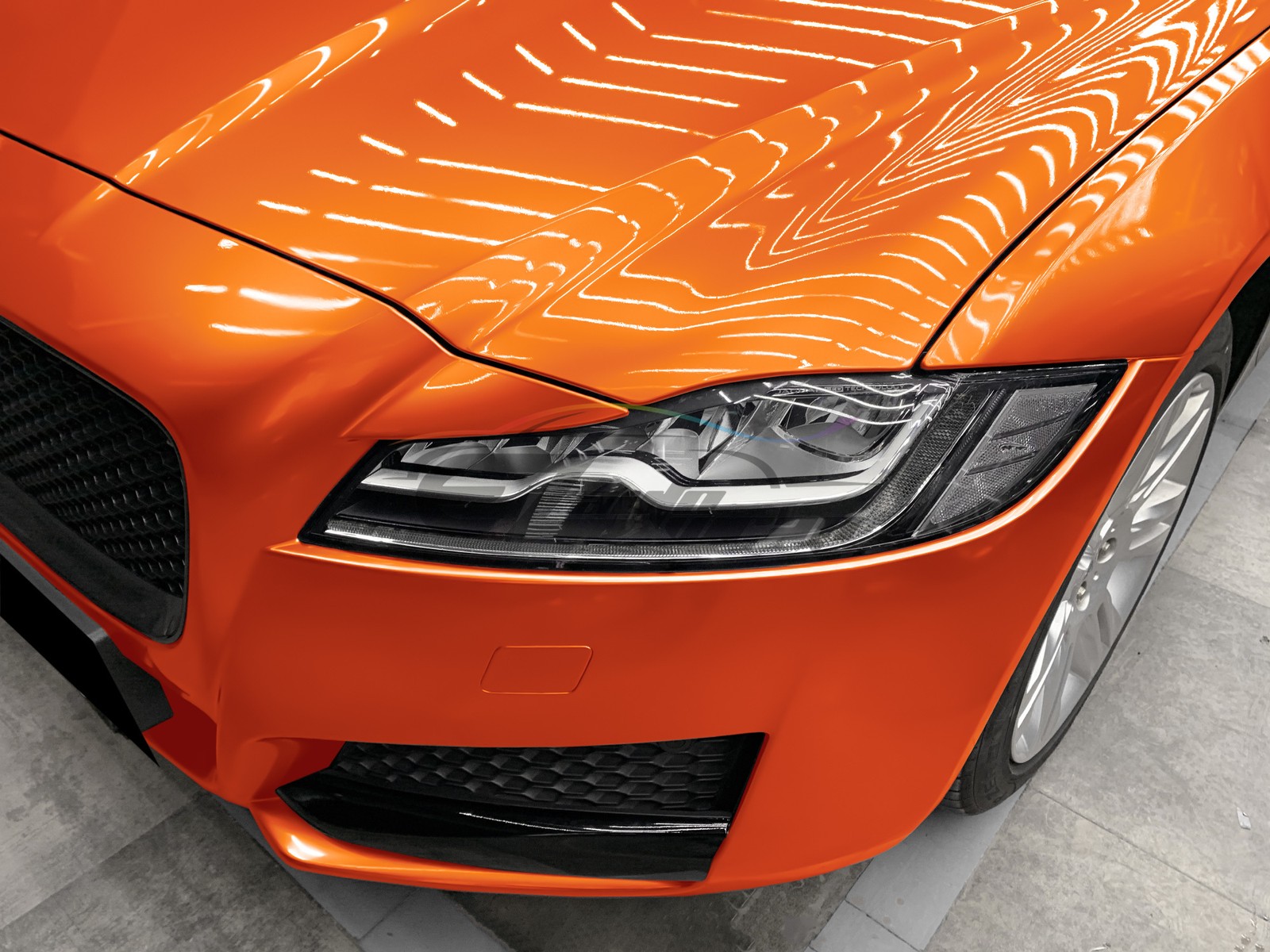 Premium Super Gloss Metallic Orange Vinyl Car Wrap Sticker Decal Sheet Film DIY