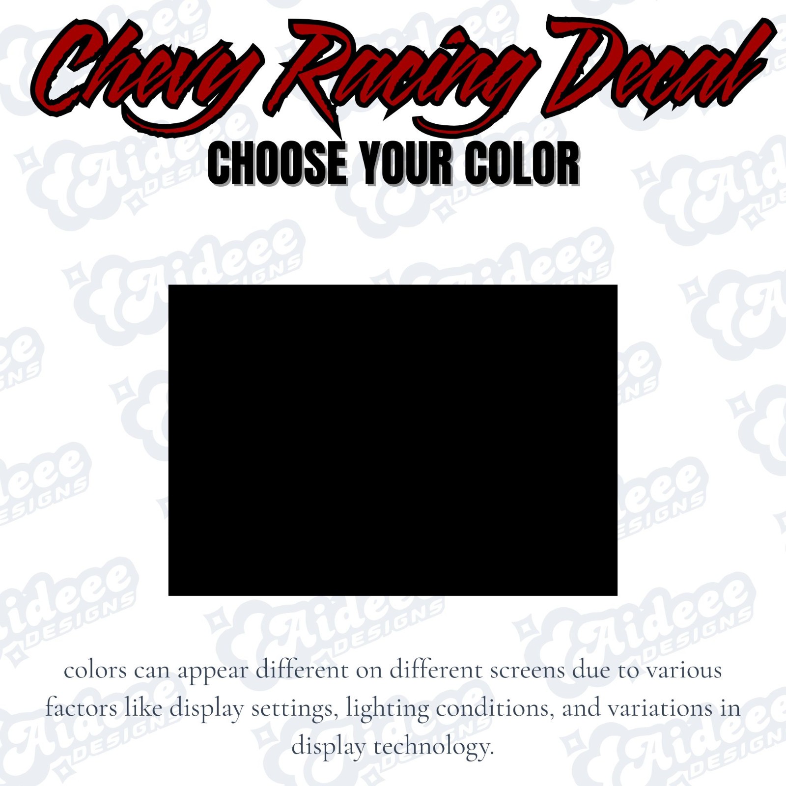 Chevrolet Racing Vinyl Decal Big Sizes For Chevy Cars Trucks