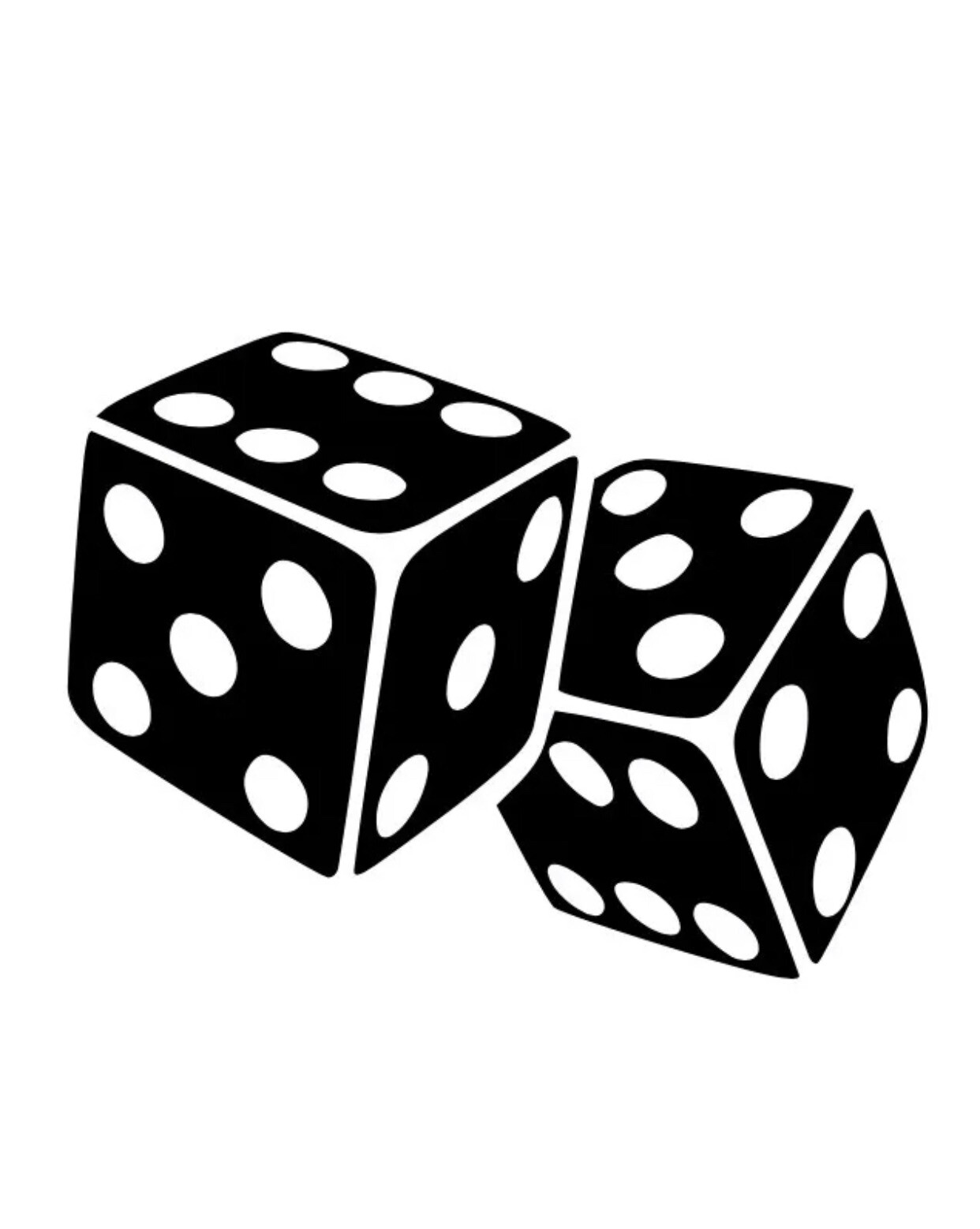 Dice Craps Gambling Racing JDM Euro Truck Vinyl Decal Sticker Window Funny