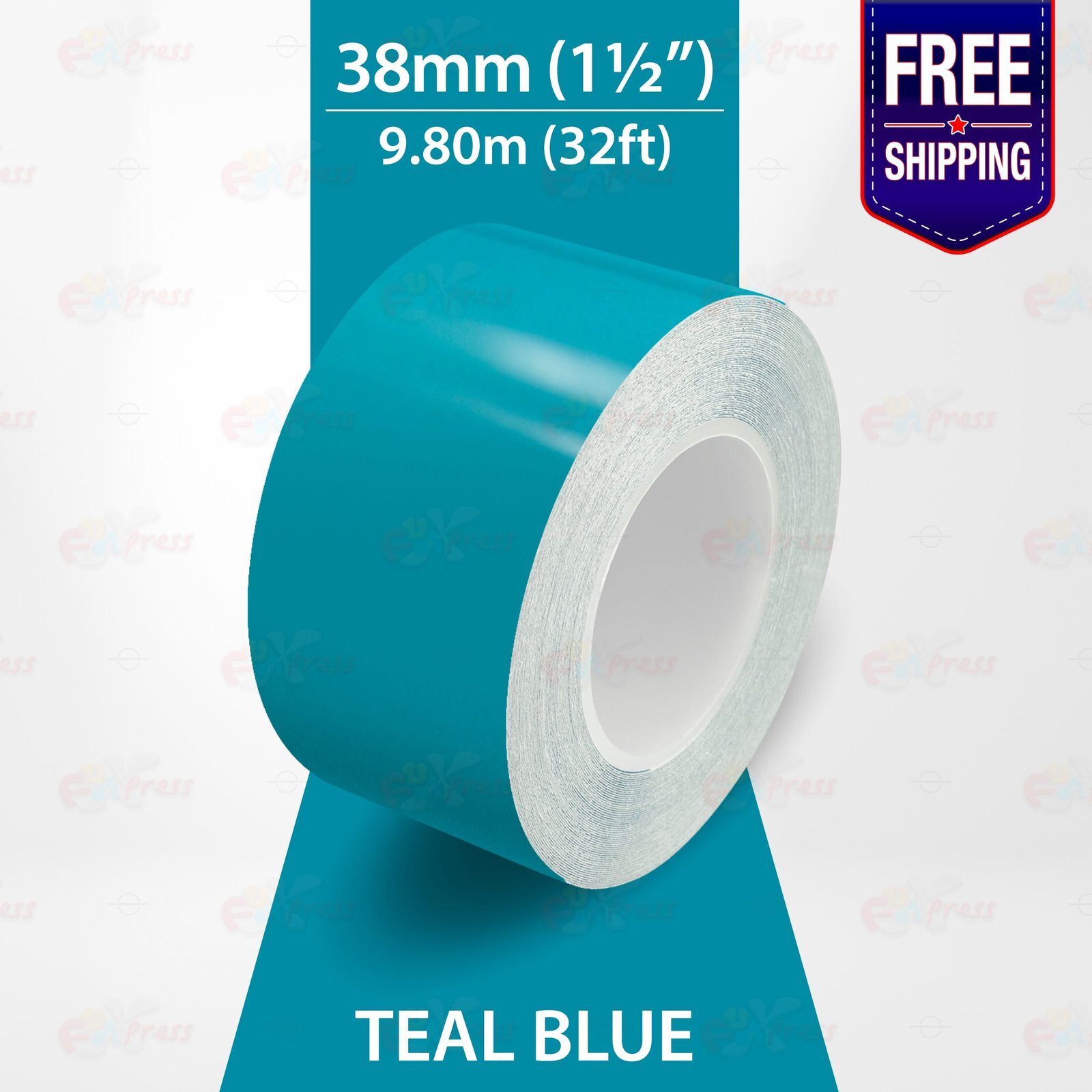 TEAL BLUE 1-1/2″ PIN STRIPE Car Model Motorcycle Decal TAPE Vinyl Sticker 38mm
